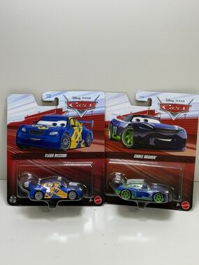 Disney Pixar Cars 2-Pack Flash Nilsson & Chris Roamin' - Blue and Green